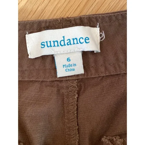 Sundance Size 6 Brown Everyday Explorer Shorts Cotton Stretch 31x 8.5"/6"cuff - Picture 6 of 16